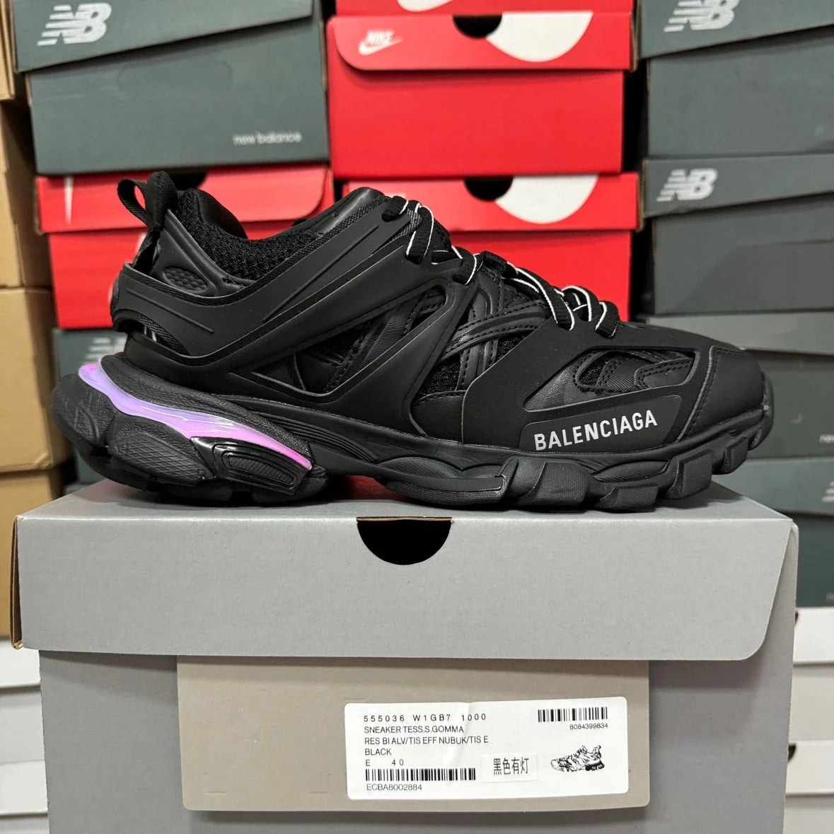 Premium Track Sneaker 'Triple Black