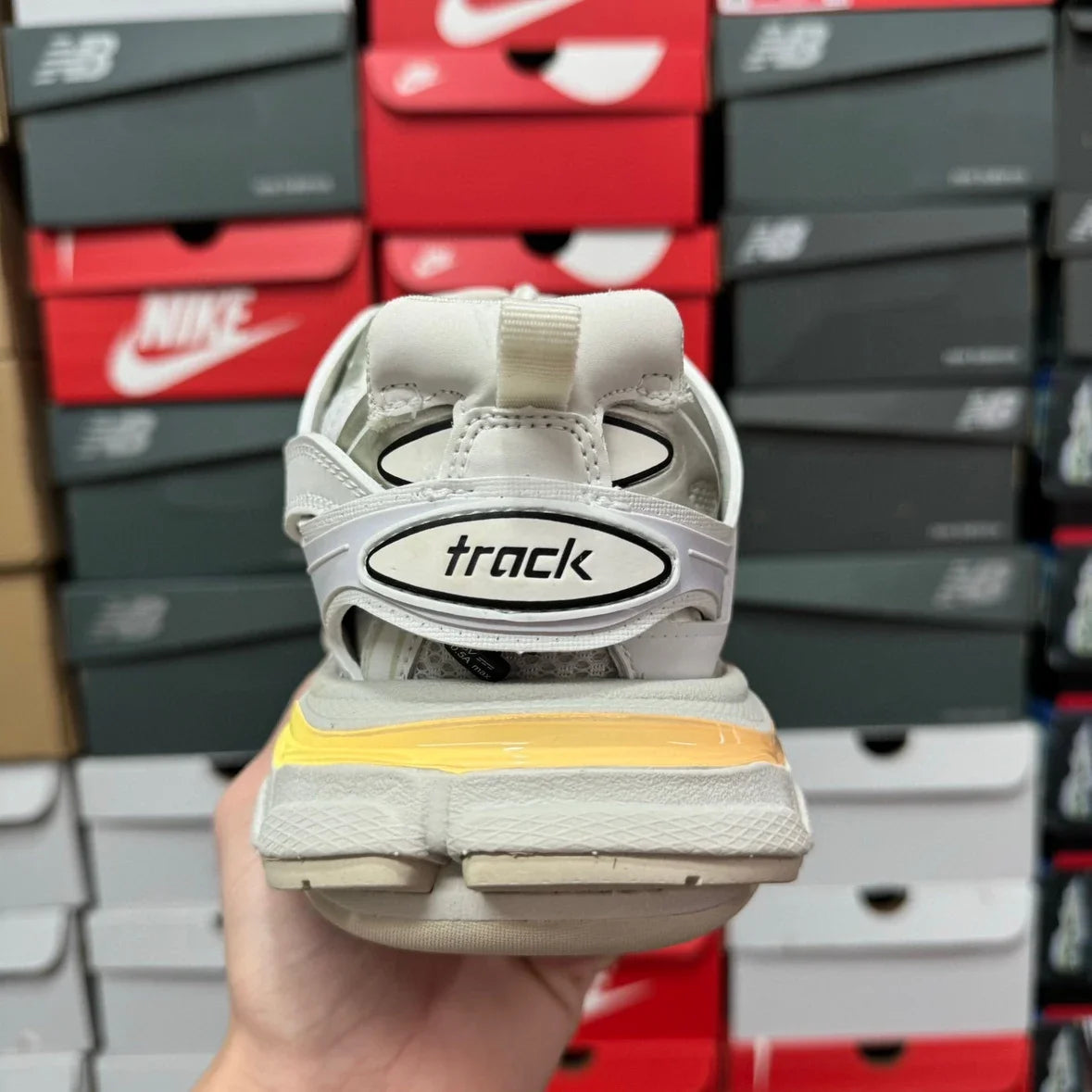 Premium Track Sneaker 'Triple White'