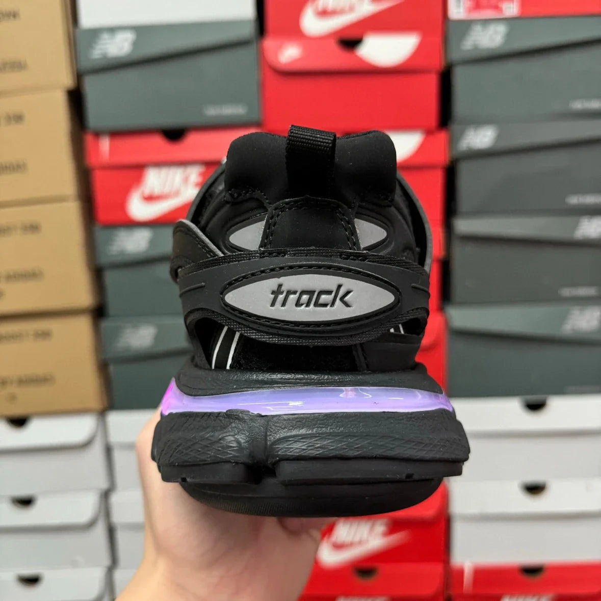 Premium Track Sneaker 'Triple Black