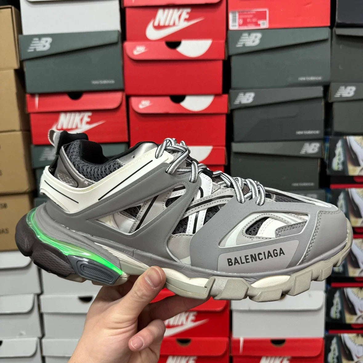 Premium Track Sneaker - Medium Ash