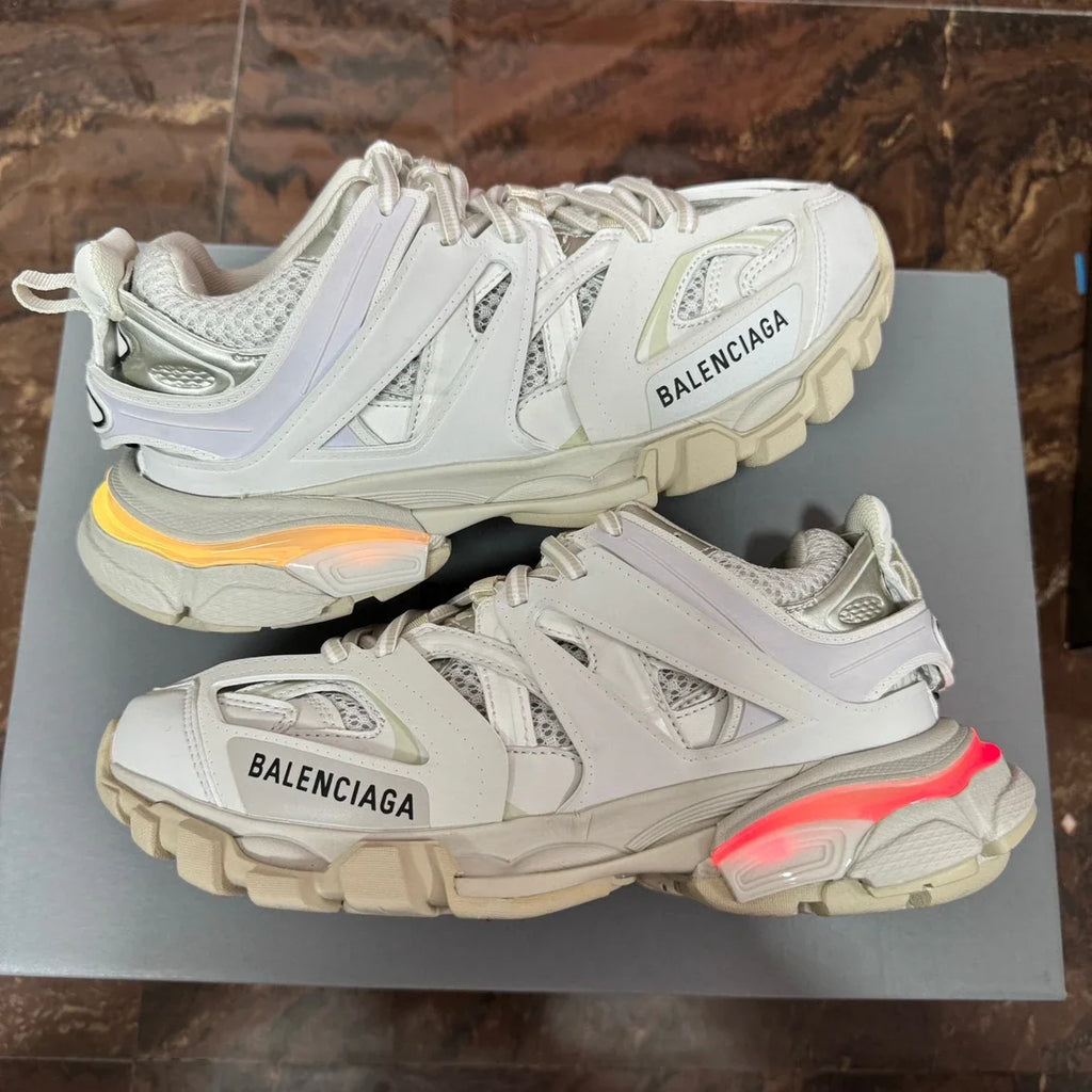 Premium Track Sneaker 'Triple White'