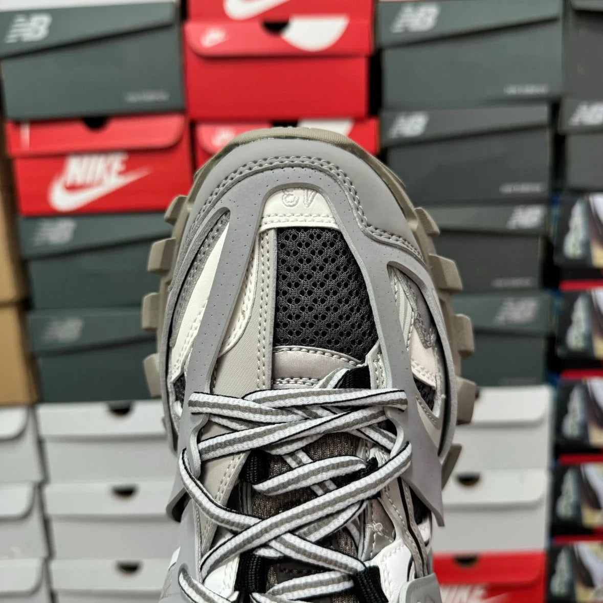Premium Track Sneaker - Medium Ash